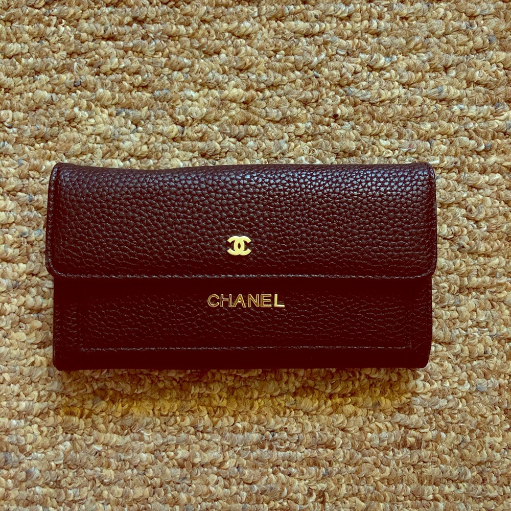 Black leather wallet